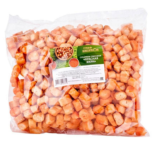 Сухарики (гриссини) красная икра оптом в Новосибирске