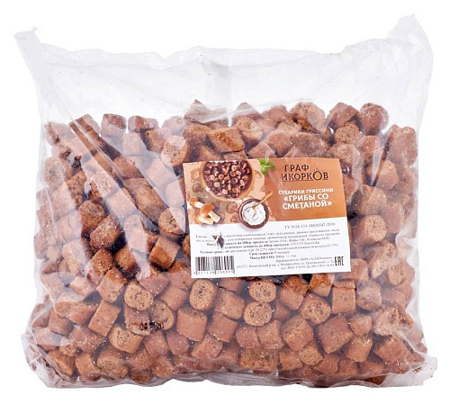 Сухарики ржано-пшеничные (гриссини) Грибы со сметаной оптом в Новосибирске