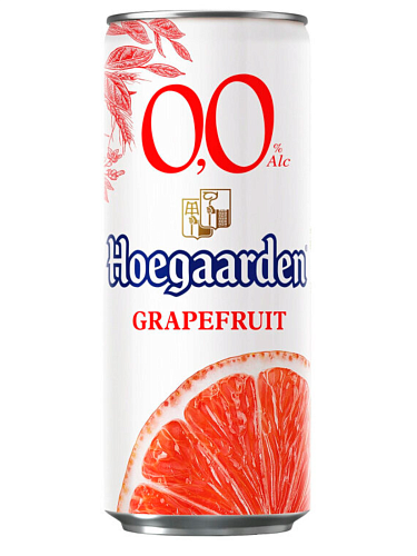 Хугарден безалкогольный со вкусом грейпфрута оптом в Новосибирске